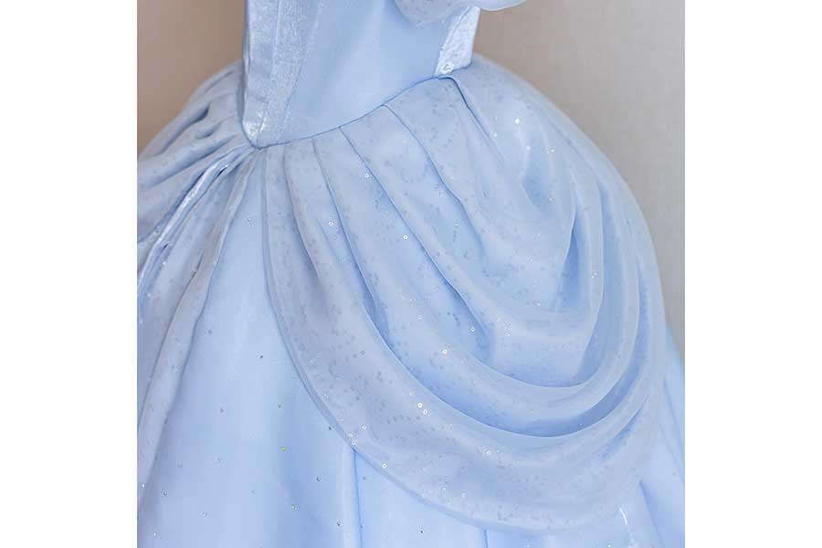 美しいドレープにこだわったシンデレラ風のドレス【写真提供：あしゅ（@yukytp40209）さん】