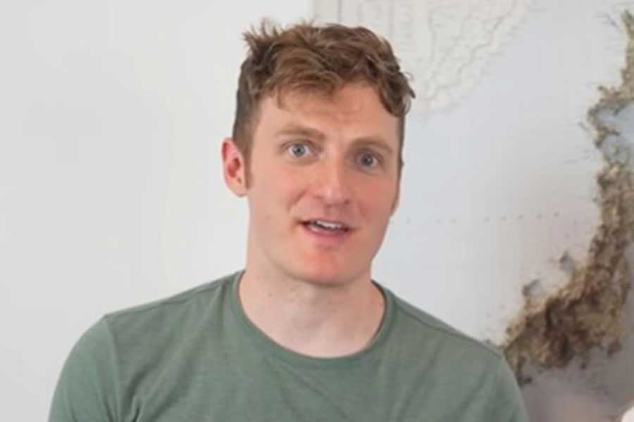 アメリカ人YouTuberのジェイソンさん（スクリーンショット）