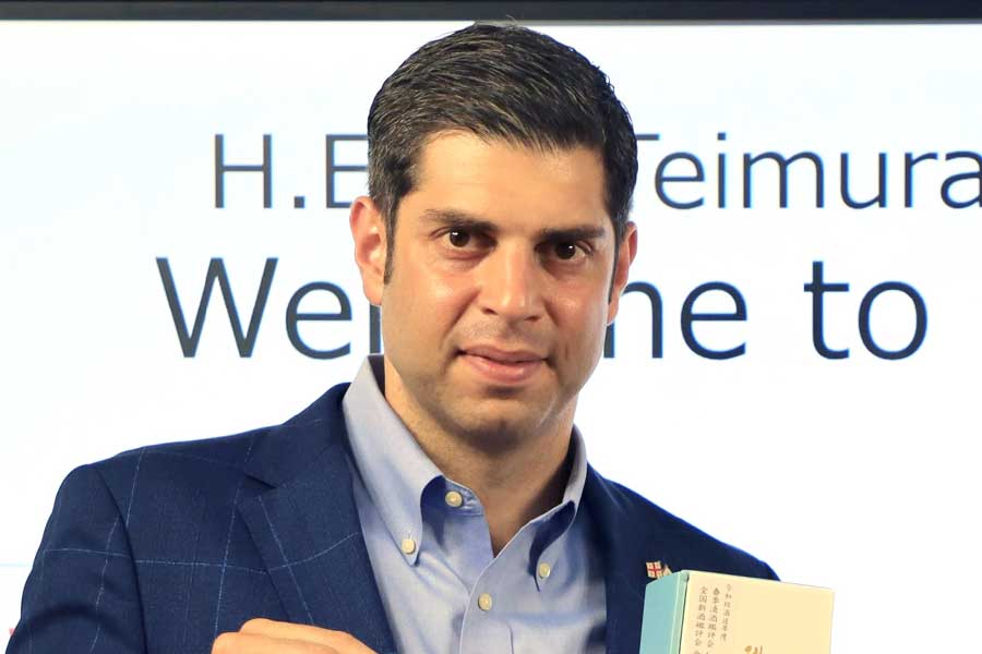 ジョージア大使のティムラズ・レジャバさん【写真：産経ビジュアル】