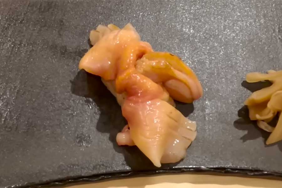 新鮮な赤貝にびっくり（スクリーンショット）