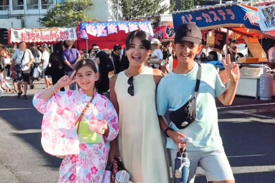 滞在中は日本のお祭りも体験。中央がChihoriさん【写真提供：Chihori】