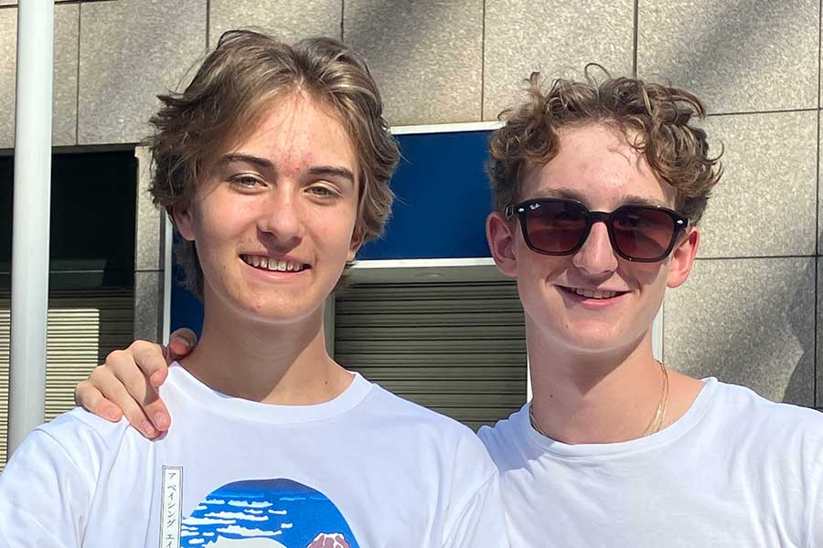 オーストリアから来た（左から）ヤコブさんとマックスさん【写真：Hint-Pot編集部】