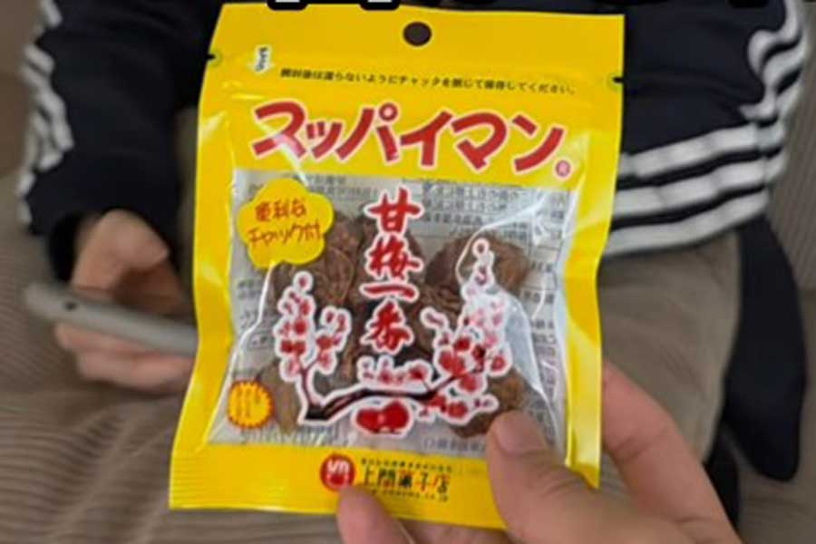 日本の干し梅の味に感動（スクリーンショット）
