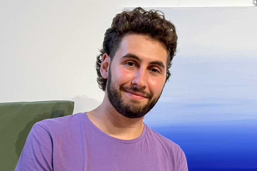 イタリア・ペルージャ在住のエマヌエル・ルベッリーニさん【写真:Hint-Pot編集部】