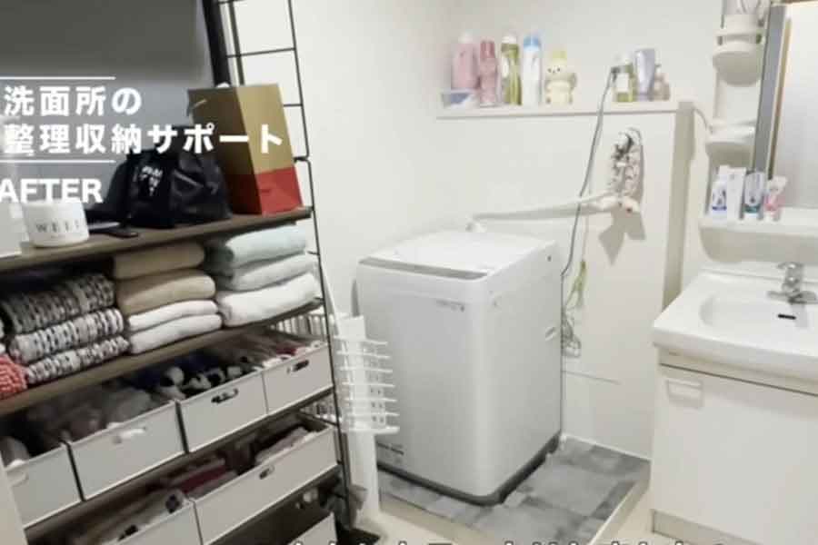 毎日の出し入れが楽になりそうなオープン棚を活用(スクリーンショット)