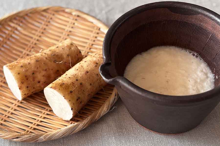 栄養豊富な秋の食材、山芋【写真：かみむら佳子】