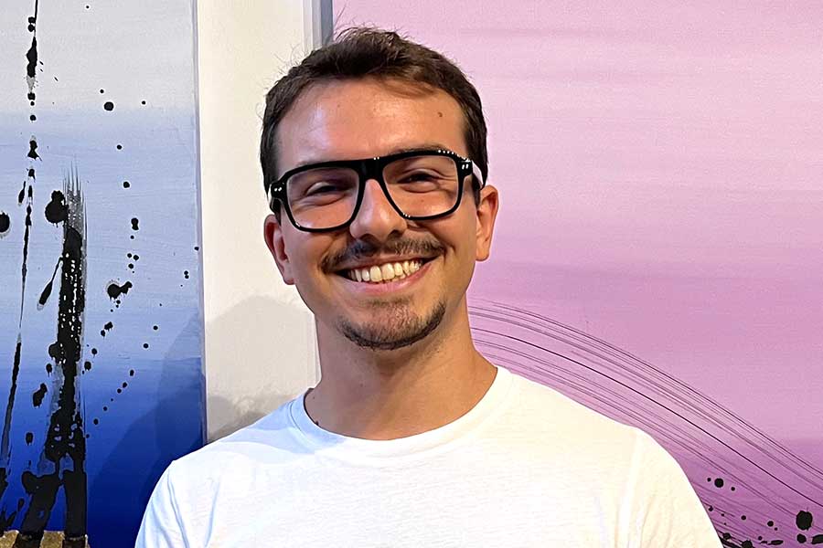 イタリア・トリエステ在住の大学生、ガブリエレ・バルトニーニさん【写真:Hint-Pot編集部】