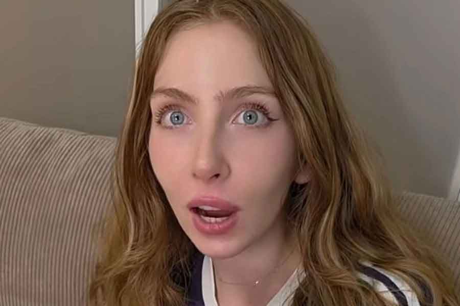 初めて見た日本の食材に驚くエヴァさん（スクリーンショット）