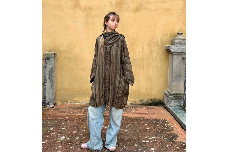 娘のカルメンさんが実際に着用したジャケット【写真提供：スザンヌ・プレパラータ】