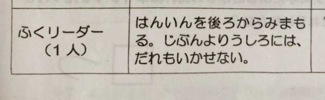 遠足のしおりの1ページ【写真提供：しゃもじ奏者（@ga001651）さん】