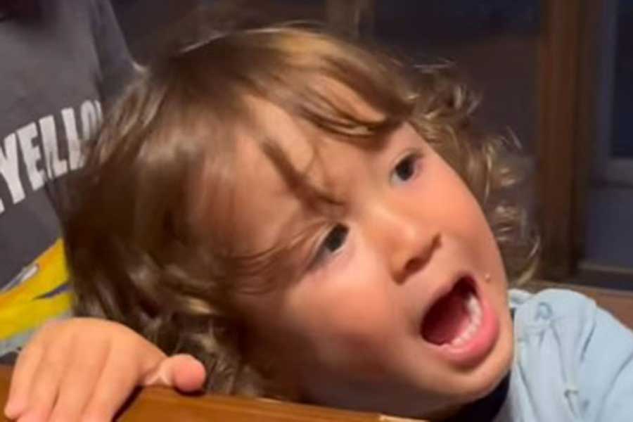 初めて見るスナック菓子に大興奮のソノくん（スクリーンショット）