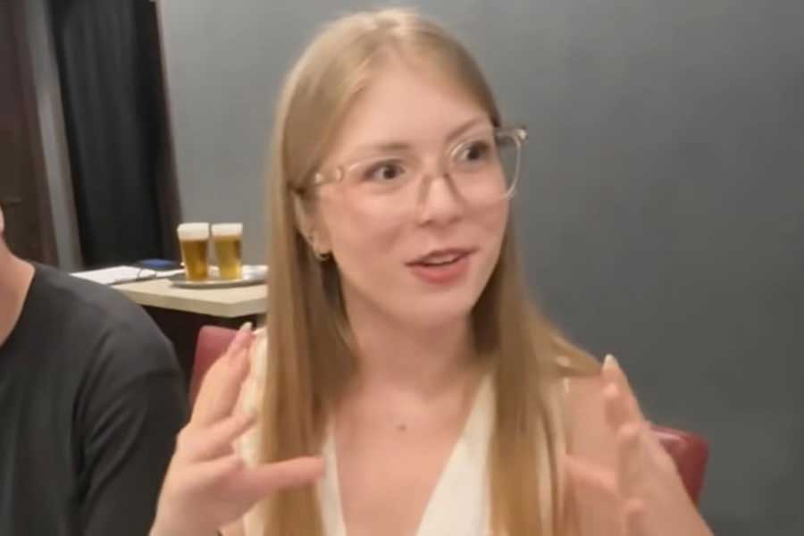 日本で驚いたことを振り返るマルティナさん（スクリーンショット）