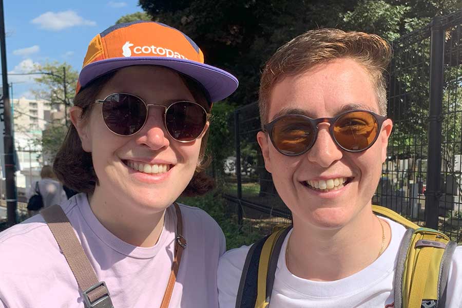 ベルギーから来た(左から)マノンさんとヴィックさん【写真:Hint-Pot編集部】