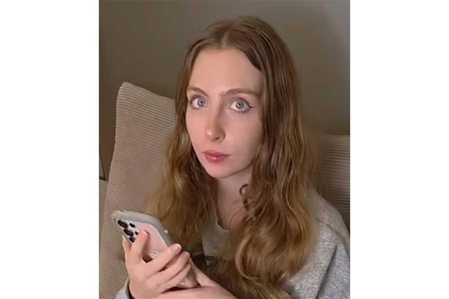 フランス人のエヴァさん（スクリーンショット）