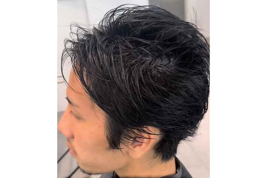 イメージチェンジ前の黒髪(スクリーンショット)