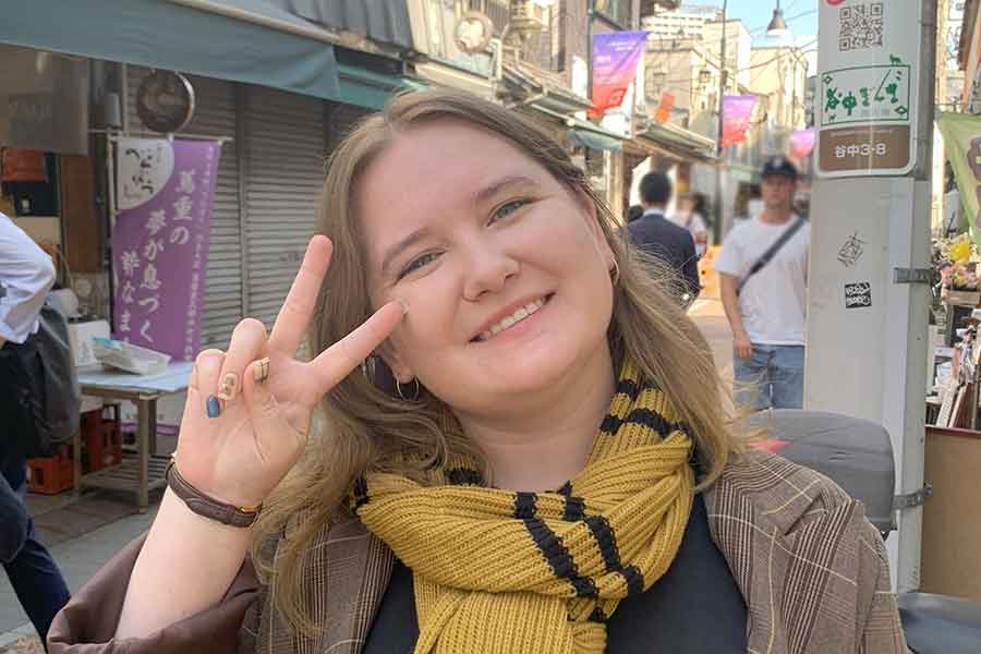 南アフリカから来たカティアさん【写真:Hint-Pot編集部】