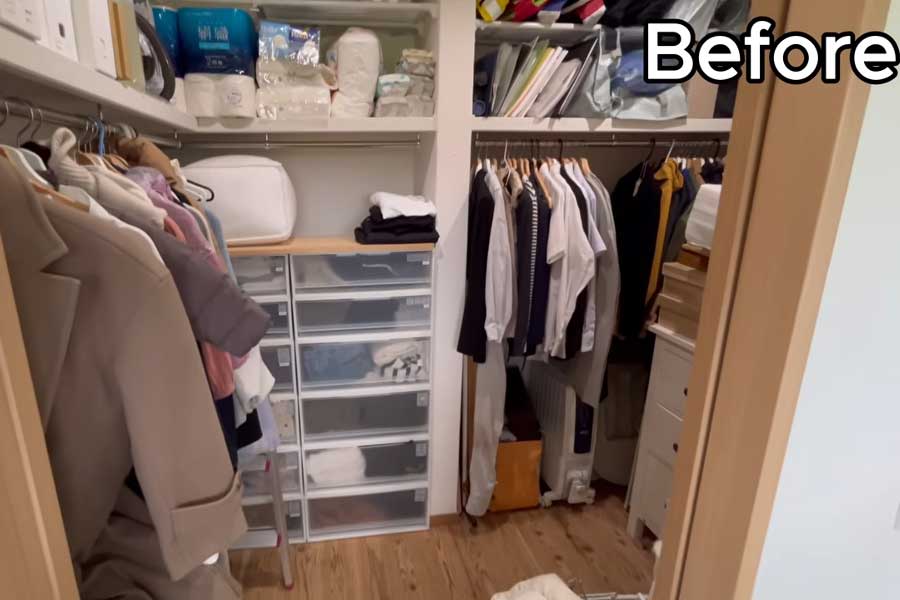 何が収納されているのかわからなかったクローゼット（スクリーンショット）