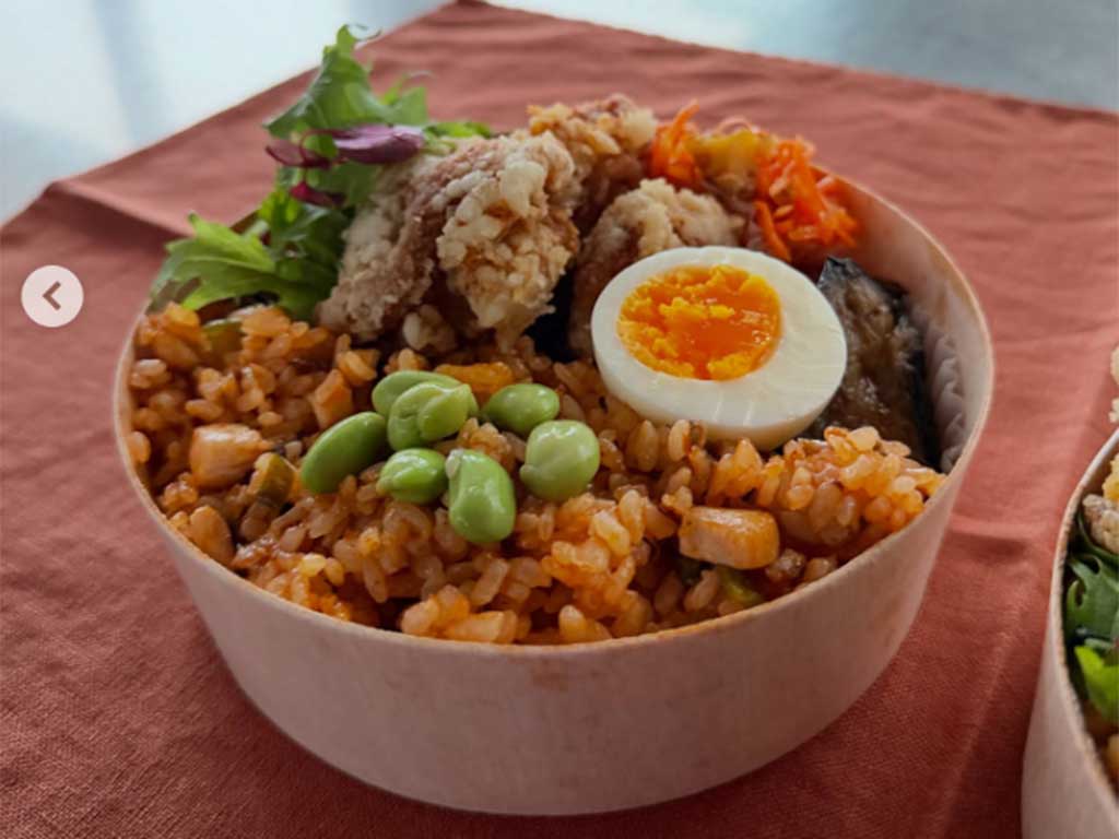 滝沢眞規子さんが作ったお弁当（スクリーンショット）