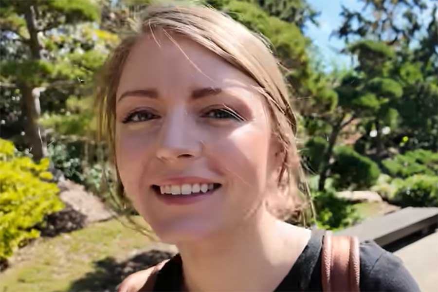 アメリカ人YouTuberのジェイソンさんの妻・リネルさん（スクリーンショット）