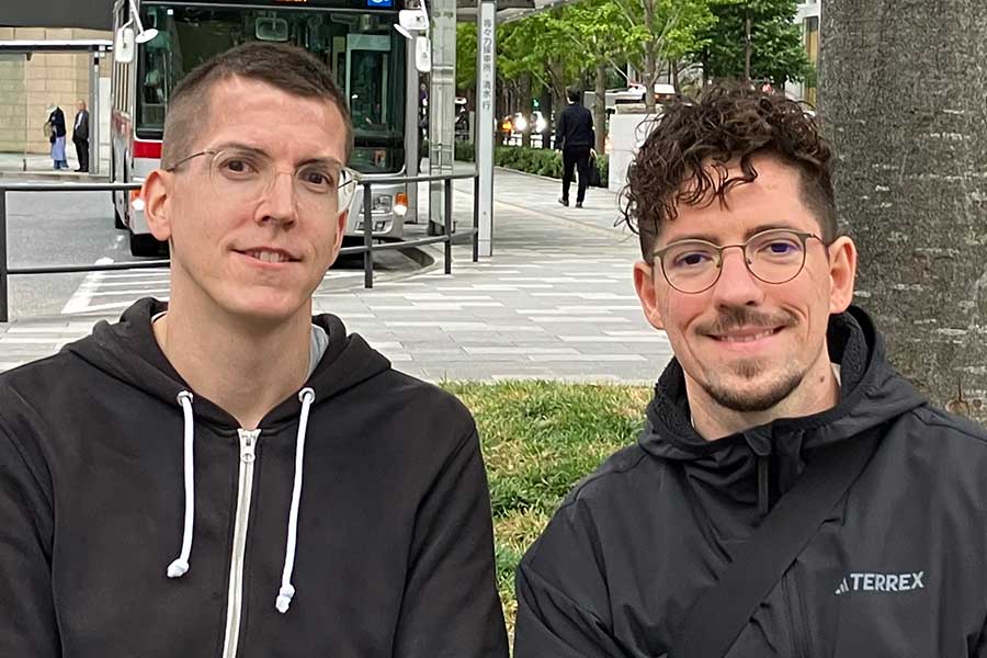 ドイツから来た（左から）マークさんとベンジャミンさん【写真：Hint-Pot編集部】