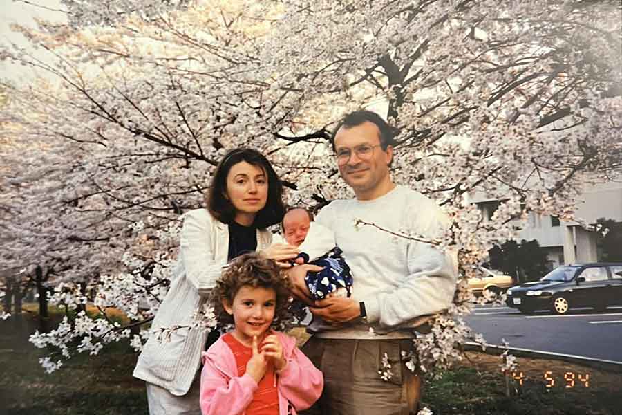 日本で撮影した家族写真【写真提供：シルビア・ヴァシレヴァ】