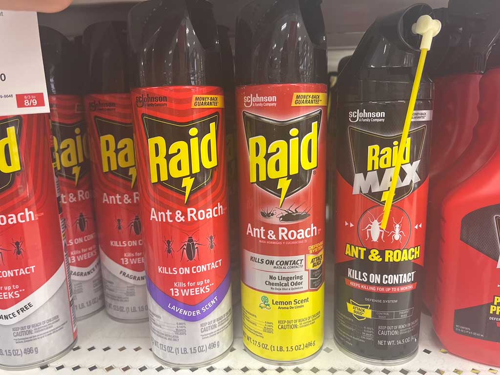 アメリカのホームセンターで売られている殺虫スプレー【写真：Yo】