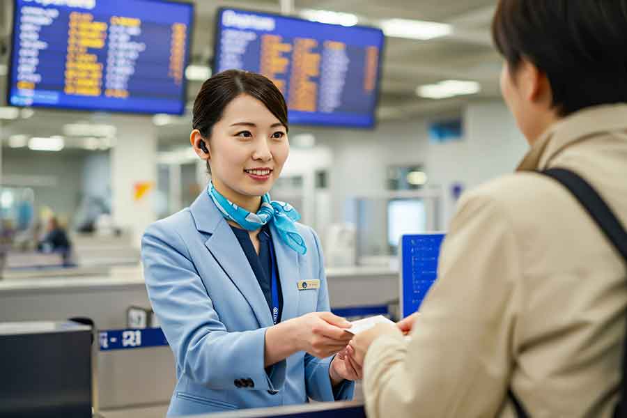 空港職員の丁寧な接客に感動（写真はイメージ）【写真：PIXTA】