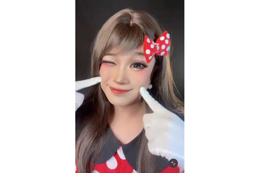 ミニーのような“愛されフェイス”が完成（スクリーンショット）