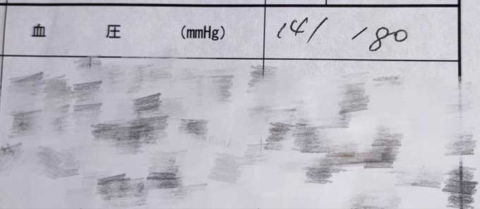 実際の健康診断結果の書類【写真提供:えぼら(@ebolatooon)さん】