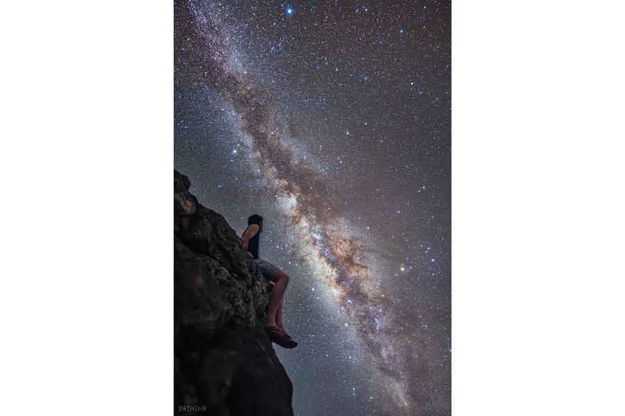 お気に入りの一枚。星が有名な波照間島で撮影【写真提供：写真提供：DAIHINA（@DAIHINA0308）さん】