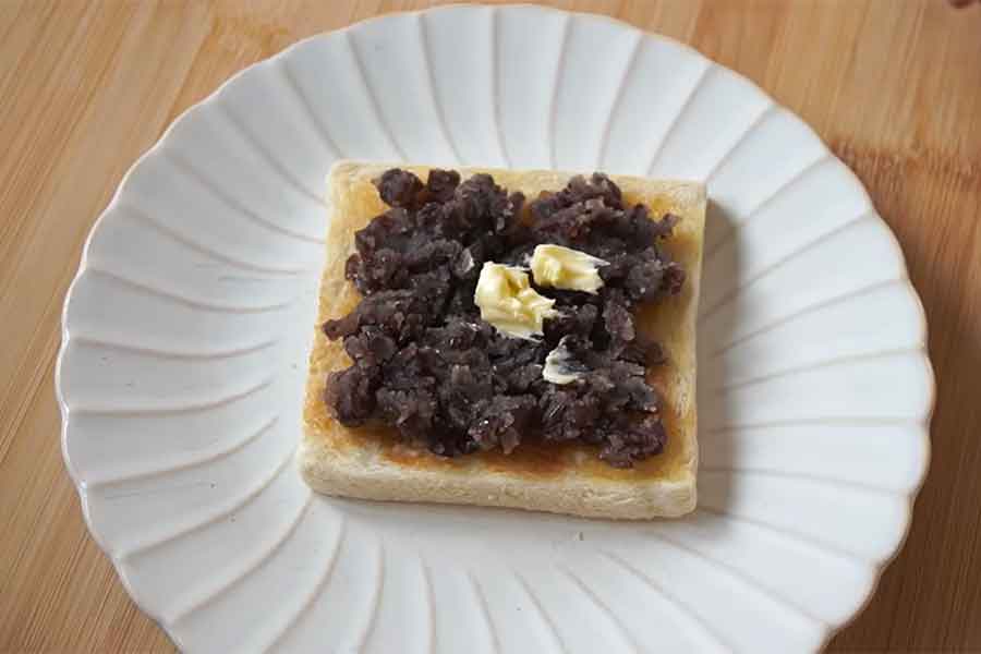 あんバタートーストに感動（スクリーンショット）