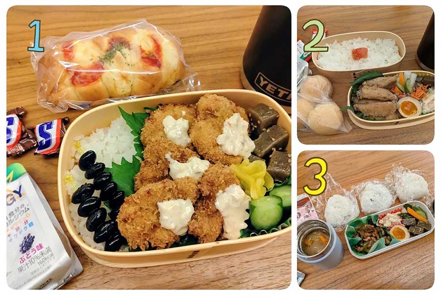 中村仁美さんが長男に作った弁当(スクリーンショット)