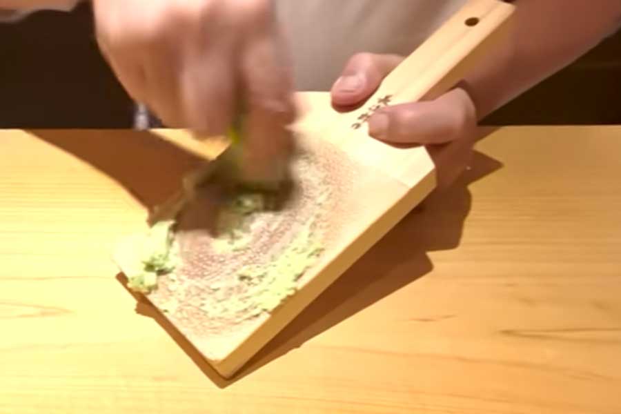 すり下ろされた生ワサビ（スクリーンショット）