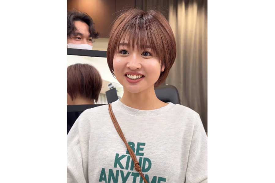 優しい雰囲気のショートヘアに（スクリーンショット）