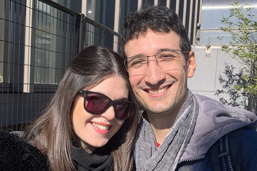 イタリアから来た（左から）ルチアさんとジャンマルコさん【写真：Hint-Pot編集部】