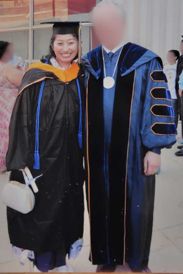 アメリカ留学時代の明日美さん【写真提供：隈明日美】