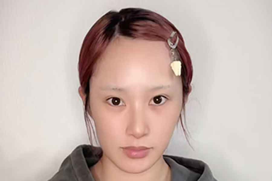 インフルエンサー・Kahokoさんの変身前（スクリーンショット）