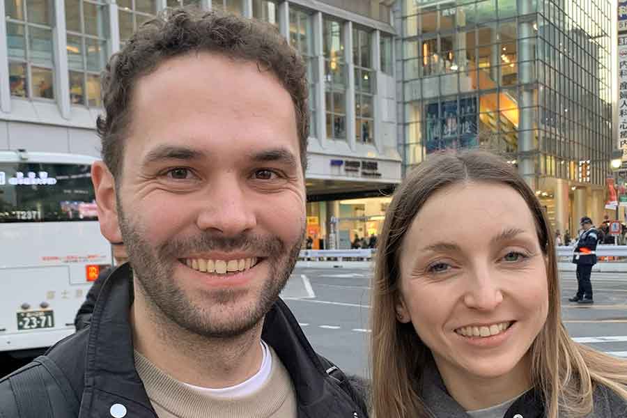 ドイツのハンブルクから来た(左から)カーステンさんとサブリナさん【写真:Hint-Pot編集部】