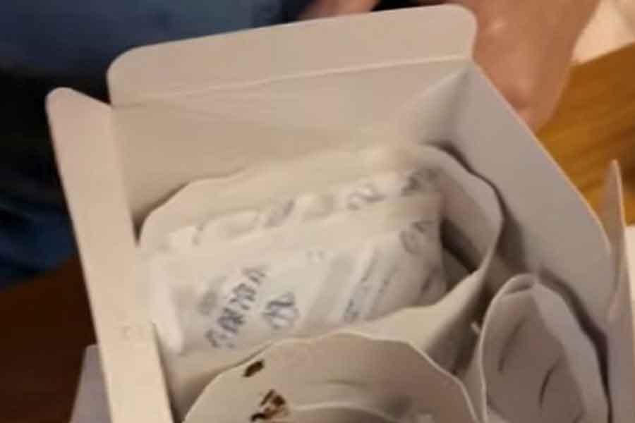 ケーキと一緒に保冷剤を入れてくれる日本のサービスに感動（スクリーンショット）