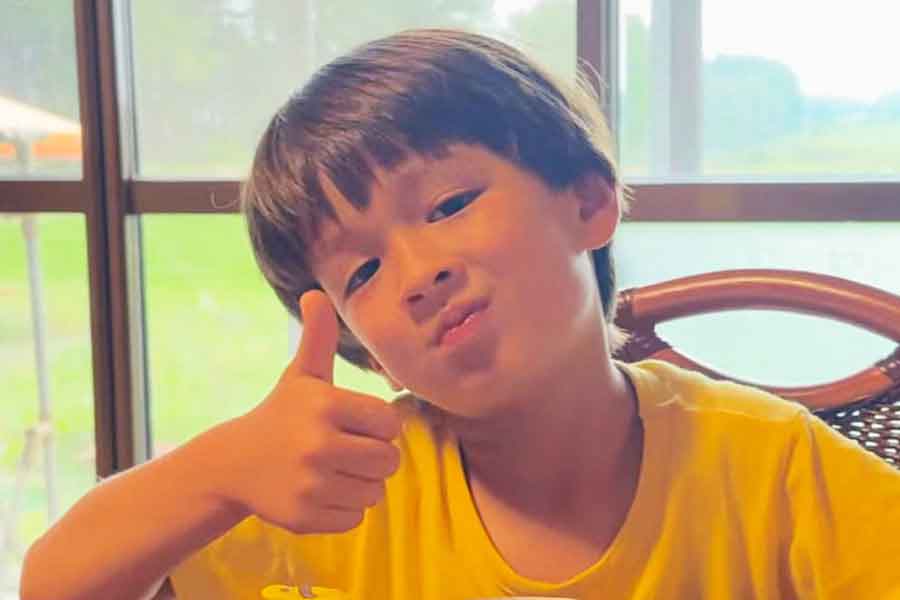 Amiさんの長男・ミオくん(スクリーンショット)