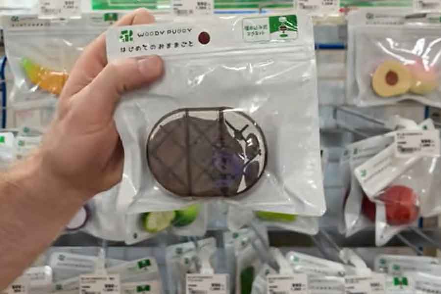 木でつくられた食べ物のおもちゃに感激（スクリーンショット）