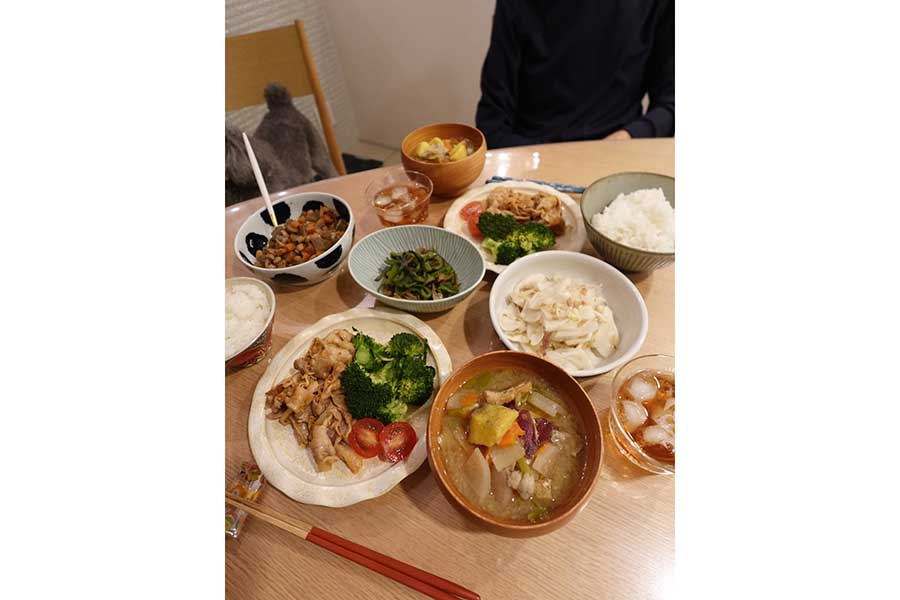 だし粉で作った愛情たっぷりの手料理【写真提供：加藤綾菜】
