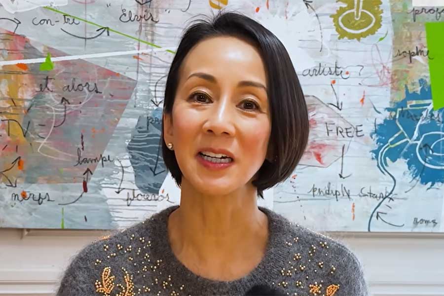 フリーアナウンサーの中村江里子さん（スクリーンショット）