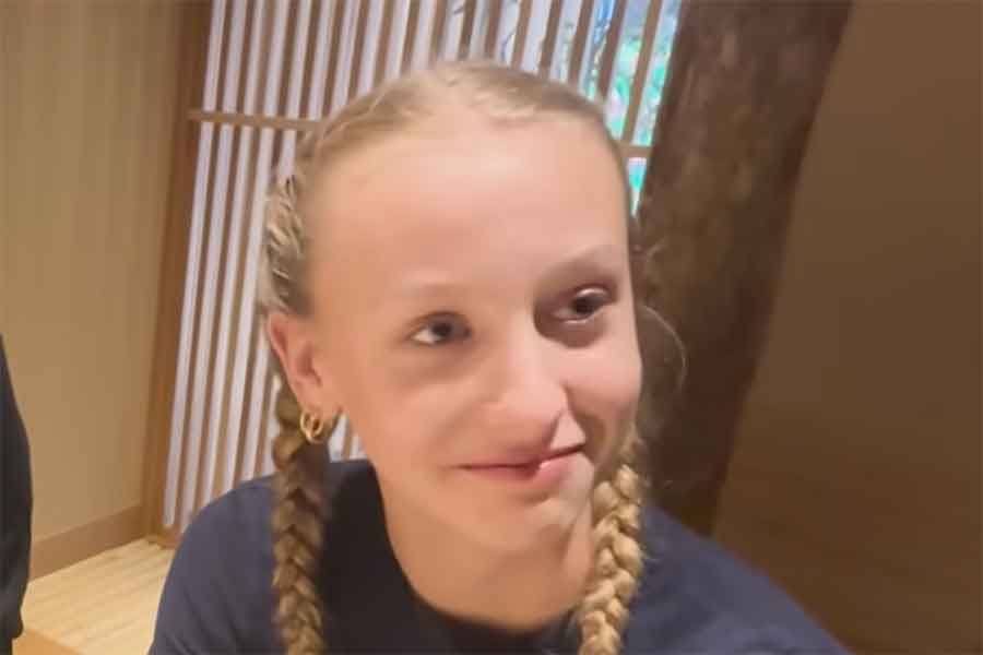 アメリカからやってきた娘のインジーさん(スクリーンショット)