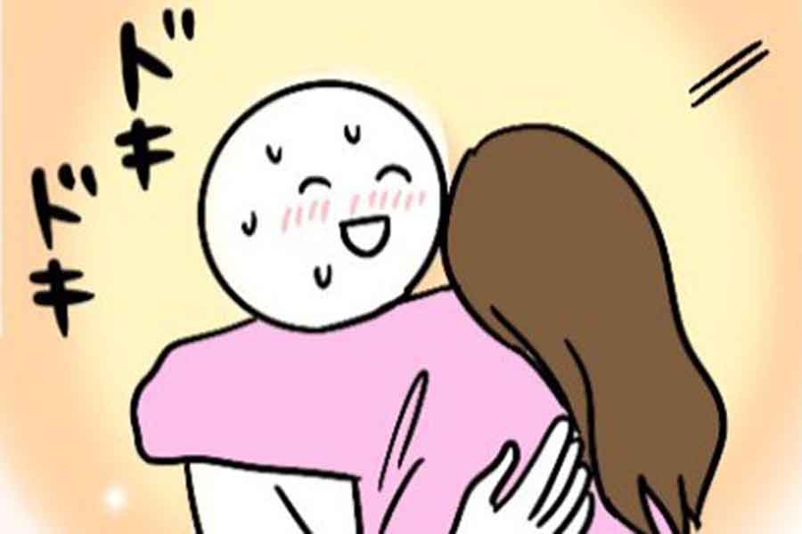 漫画のワンシーン。海外でも日本人らしい行動をする様子【画像提供：おもちの日常漫画（@mochi_mochi_aus）さん】