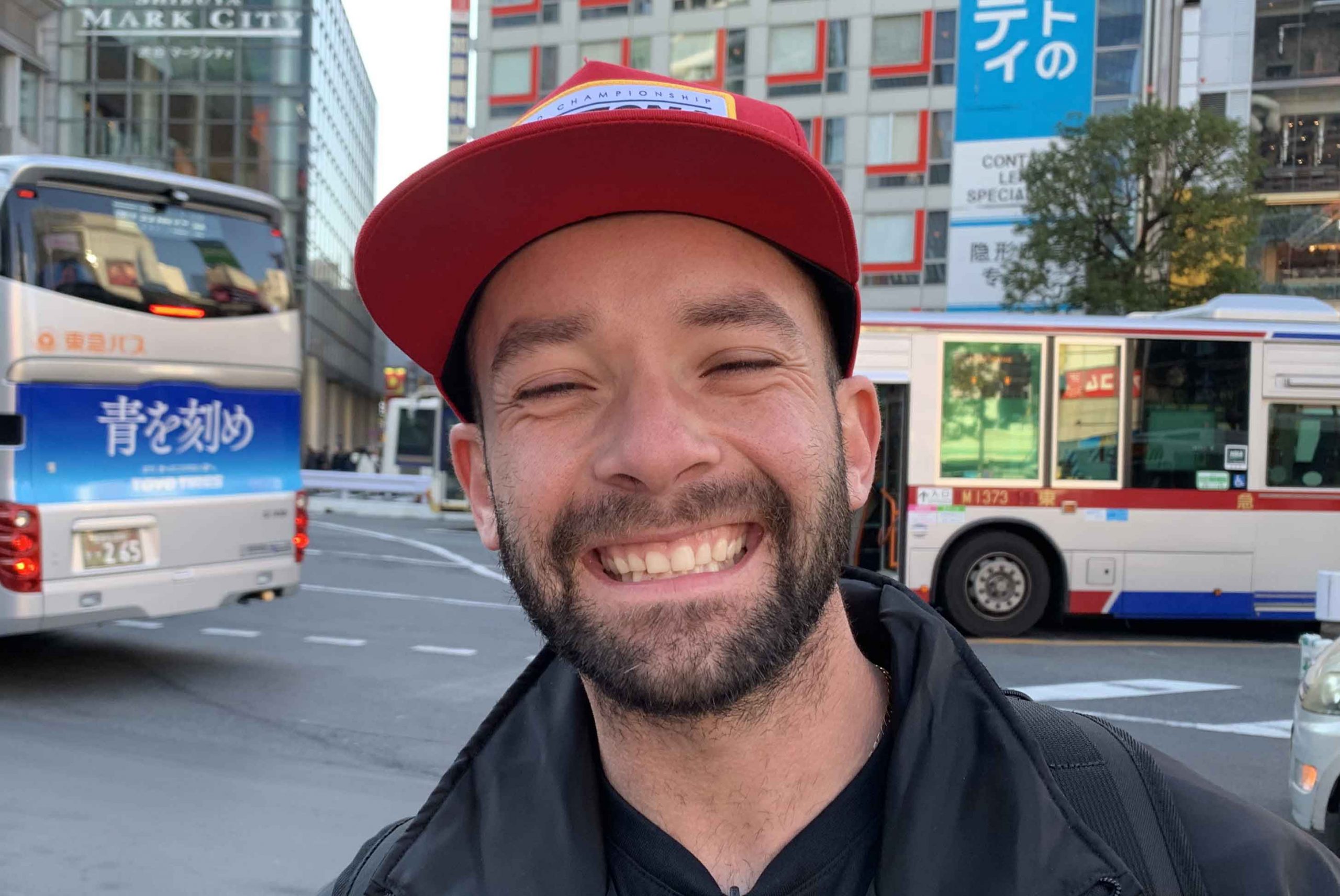 アメリカから来たカーマニアのウィルさん【写真：Hint-Pot編集部】