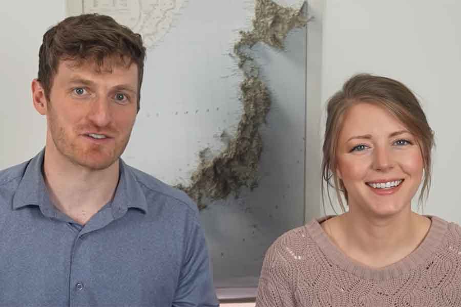 日本の大好きな点を発表するふたり（スクリーンショット）