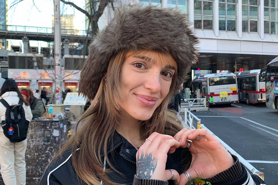 アメリカ人のオーブリさん【写真:Hint-Pot編集部】