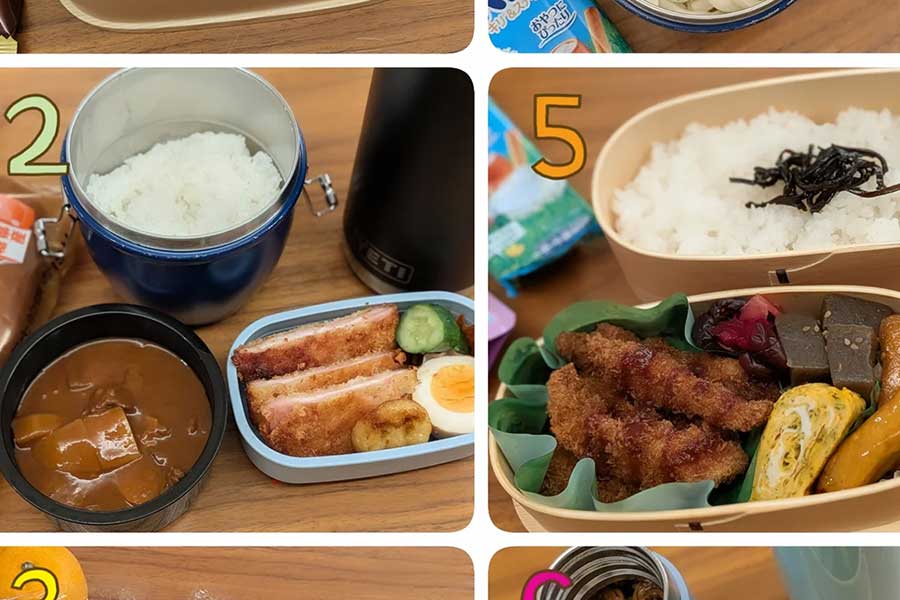 中村さんが公開した弁当の一部(スクリーンショット)