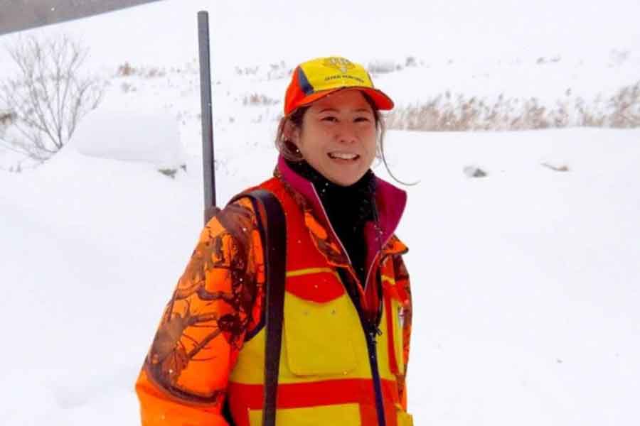 北海道の牧場で働きながら、狩猟にも携わっている坂本寿々子さん【写真提供:坂本寿々子】